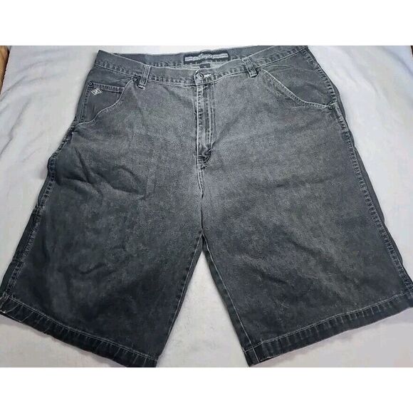 Enyce Other - Enyce Jean Shorts Black Wash Baggy Hip-Hop Y2K Men's Size 42 Sean Puffy Combs